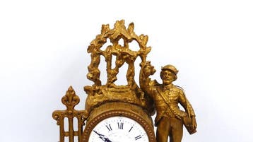Klok - Zinklegering - 1870-1890 - De jager, Antiek en Kunst