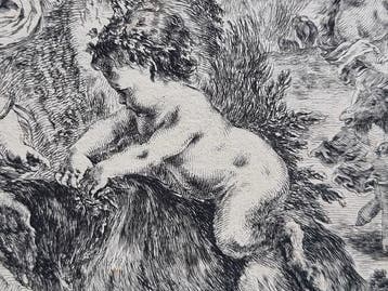 Stefano Della Bella (1610-1664) - Un bambino e un bambino