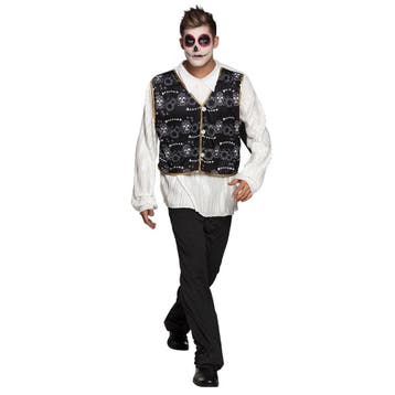 Halloween Senor Muerto Kostuum, Verzenden, Nieuw