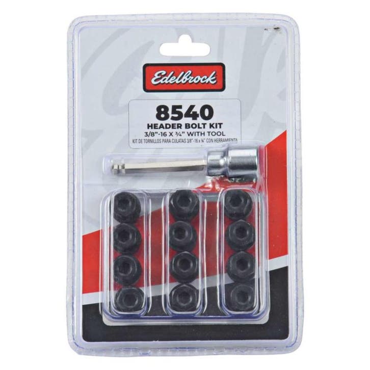 Edelbrock 8540 - Exhaust Header Bolts, 3/8-16 x 3/4, Black, Autos : Pièces & Accessoires, Systèmes d'échappement, Enlèvement ou Envoi