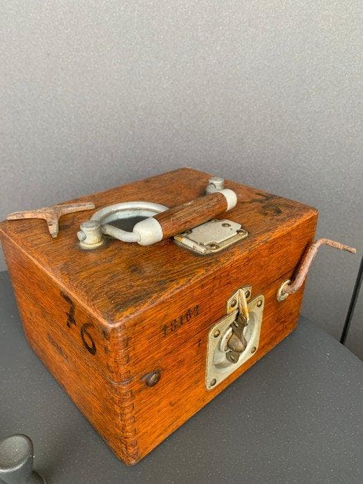 Meetinstrumenten - Hout-messing-koper - 1920-1930 -, Antiquités & Art, Antiquités | Horloges