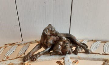 P. Chenet - Figure - Hond - 16 cm - Bronze