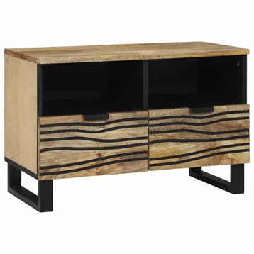 vidaXL TV Eenheden 70 x 33 x 46 cm Bruin Bewerkt hout, Huis en Inrichting, Verzenden, Nieuw