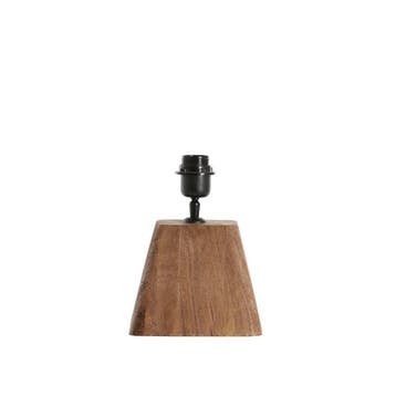 2dekans | Kardan Lampvoet - Hout - 18x13x15cm - Bruin, Ophalen of Verzenden, Nieuw