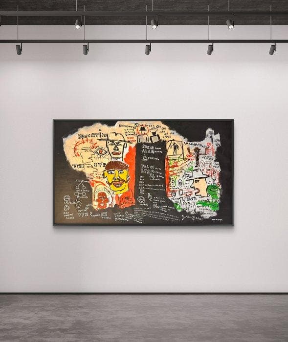 Malo - Delete code - like basquiat, Antiek en Kunst, Kunst | Schilderijen | Modern