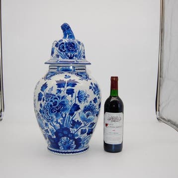 De Porceleyne Fles, Delft - H. 49cm - Vaas - Aardewerk -