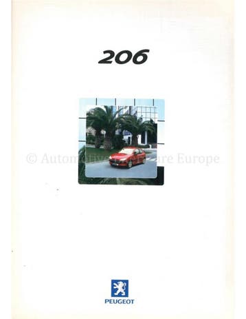 2001 PEUGEOT 206 BROCHURE NEDERLANDS, Nieuw