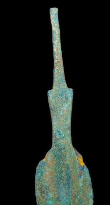 West-Aziatisch Oud bronzen speerpunt - 34.5 cm (Zonder