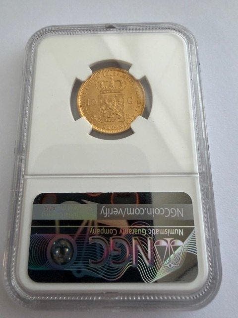 Nederland. Willem I. 10 Gulden 1824 Brussel, Postzegels en Munten, Munten | Nederland