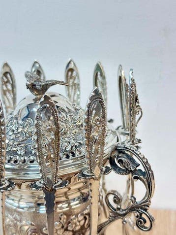Tafelmiddenstuk (13) - .925 zilver, .800 zilver