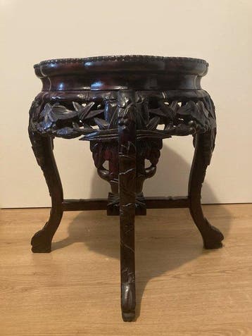 Bijzettafel - Palissander - Antieke rosehouten tafel