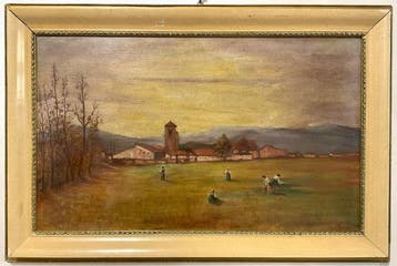 Scuola Francese (XX), firmato Besnard - La Raccolta, Antiquités & Art