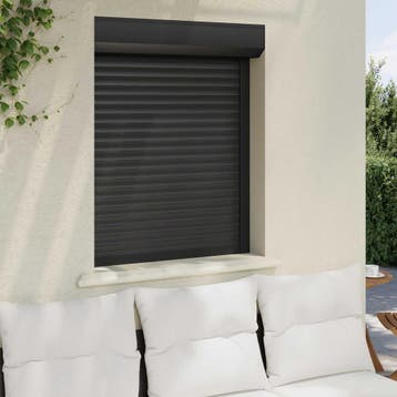 vidaXL Rolluik Antraciet 80 x 100 cm Aluminium en, Doe-het-zelf en Bouw, Verzenden, Nieuw