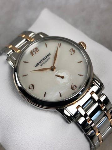 Montblanc - Star Classique Pearl Gold Steel Automatic -, Handtassen en Accessoires, Nieuw