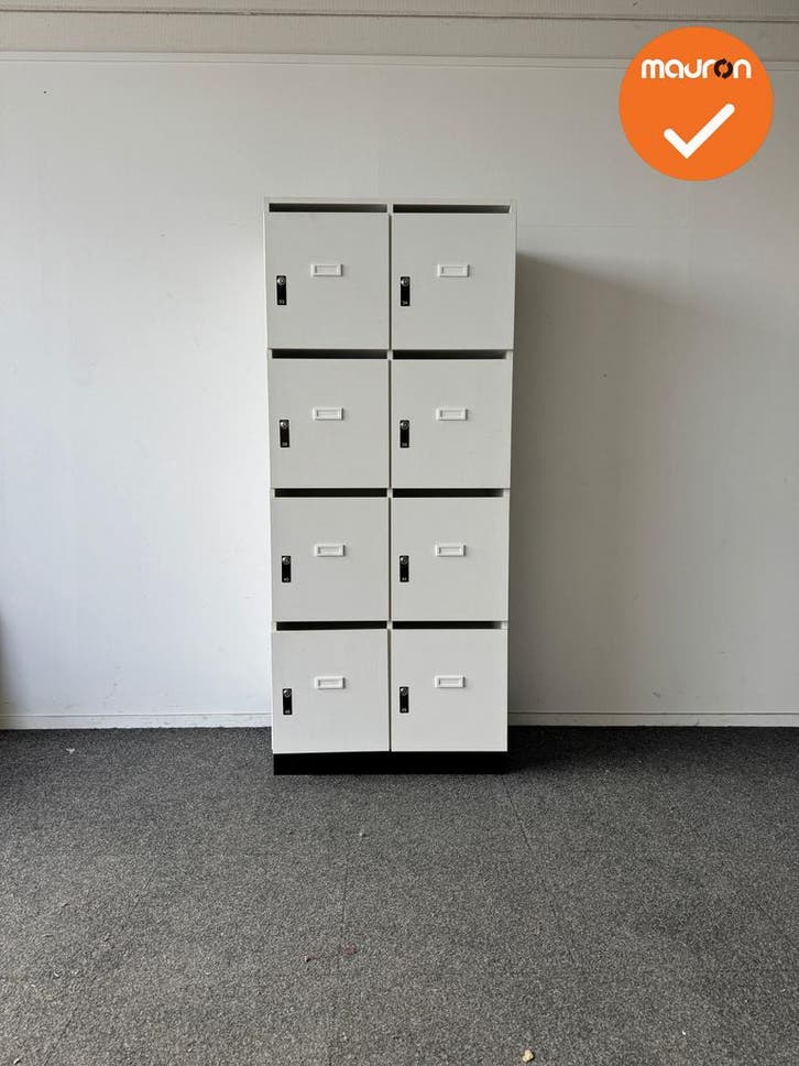 Lockerkast - 190x80x52 - 8 lockers - Inclusief sleutels, Articles professionnels, Aménagement de Bureau & Magasin | Mobilier de bureau & Aménagement