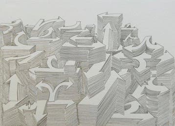 Jean-Michel Folon (1934-2005) - Sans-titre - Eau-forte