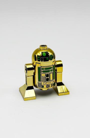 Lego Minifiguur - Star Wars - Chrome Gold Green Astromech, Nieuw