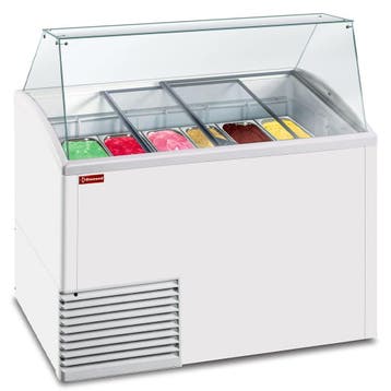 Schepijsvitrine | BIG EXPO LUX | 431L | 10x 5L |, Verzenden