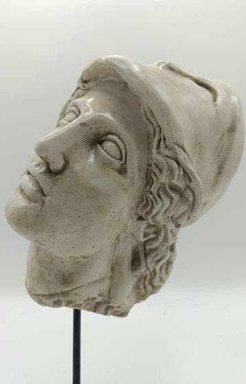 sculptuur, Testa di Atena - 38 cm - marmerpoeder, Antiquités & Art