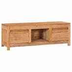 vidaXL Tv-meubel 100x30x35 cm massief teakhout, Verzenden