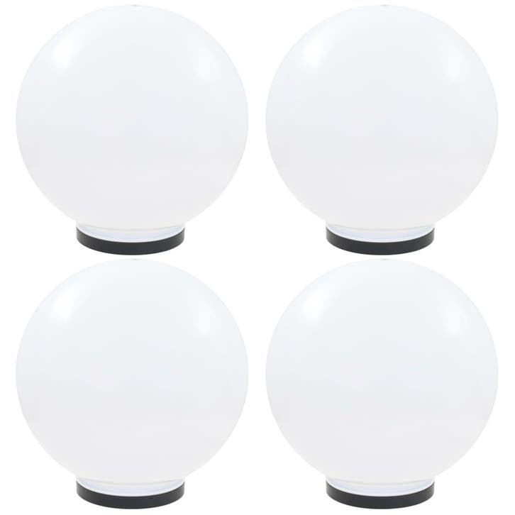 vidaXL LED-bollampen 4 st rond 40 cm PMMA, Jardin & Terrasse, Éclairage extérieur, Envoi