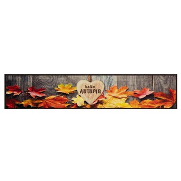vidaXL Keukenmat wasbaar herfstprint 60x300 cm fluweel, Verzenden, Nieuw