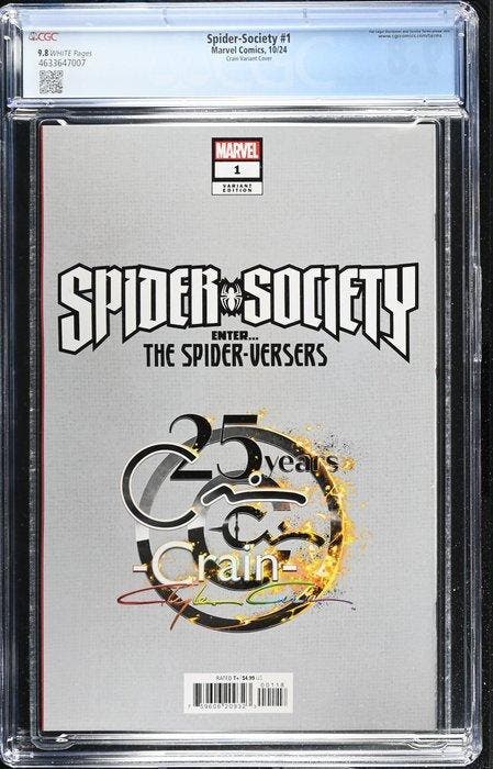 Spider-Society #1 - 1 Graded comic - 2024 - CGC 9.8, Livres, BD | Comics