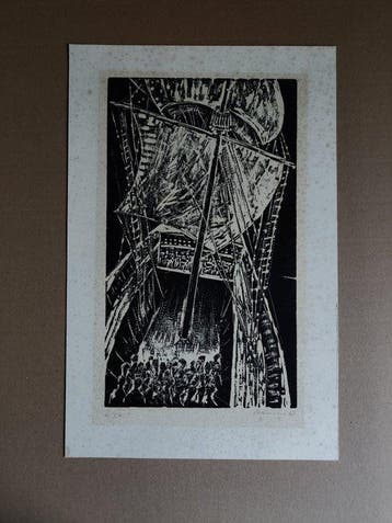 Karl-Heinz Hansen-Bahia (1915-1978) - Nave Negreiro, Antiquités & Art