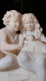 Alberto Saccardi (1883-1956) - Beeld, Coppia di giovani