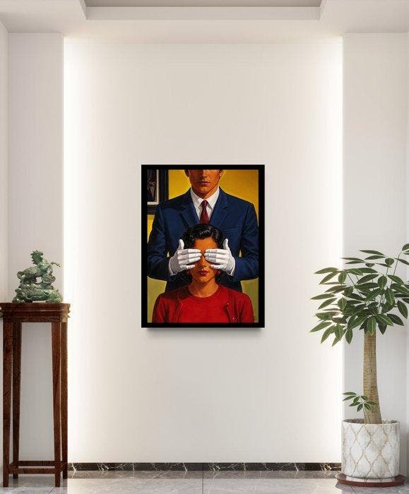 Kurotory - The Surprise (LF) - No Reserve, Antiek en Kunst, Kunst | Schilderijen | Modern