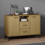 vidaXL Dressoir met metalen poten OSLO 113x40x77 cm, Huis en Inrichting, Kasten | Dressoirs, Verzenden, Nieuw