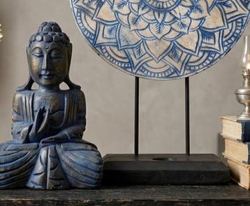 Decoratief ornament (2) - Oosterse handgesneden houten, Antiek en Kunst
