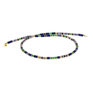 Gemengde edelstenen - Zilver - Halsketting, Verzamelen