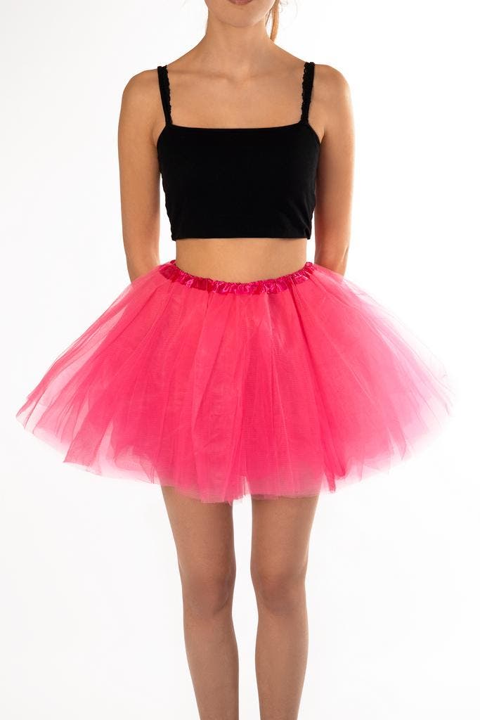 KIMU® Tutu Neon Roze Tule Rokje M L 164 170 176 Fluoriserend, Kleding | Dames, Carnavalskleding en Feestkleding, Nieuw, Ophalen of Verzenden