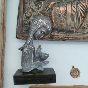 Lot van 15 religieuze voorwerpen (15) - Vintage - Papier,, Antiek en Kunst