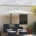 vidaXL Tuinparasol Zand 248,5 x 247,5 x 160 cm Polyester en, Verzenden