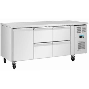 Koelwerkbank | U-SERIE | 465L | 1 Deur + 4 Laden (2/1 GN) |, Verzenden, Nieuw in verpakking