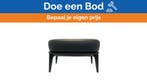 Bieden: Minotti Leslie Bergere Leather Poof - Aspen 26 - Bl, Ophalen of Verzenden