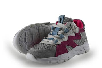 Keq Sneakers Meisjes in maat 26 Zilver, Verzenden, Schoenen