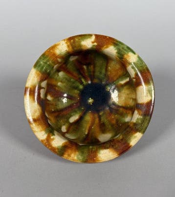 Oud Chinees - Tang-dynastie, Sancai geglazuurd Vaas - 13 cm