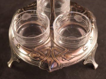 Art Nouveau specerijenset - Zout- en pepervaatjes -