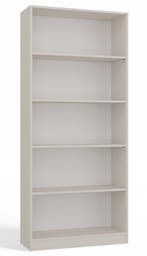 Boekenkast creme 80 cm breed  4 legplanken (Boekenkasten), Verzenden, Nieuw, 50 tot 100 cm, 150 tot 200 cm