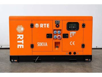 Veiling: Generator RTE 7121 Diesel 50kVA 2026 Nieuw, Articles professionnels, Machines & Construction | Générateurs, Ophalen