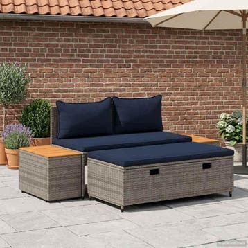vidaXL Buiten bank set 4 -Seater 4 st 55 x 30 x 39 cm, Verzenden, Nieuw