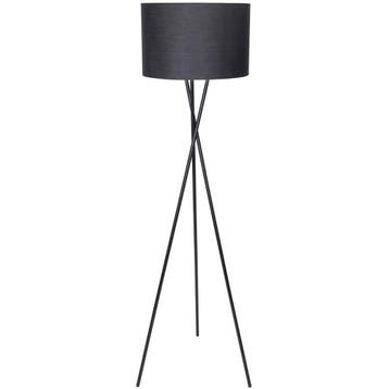 LED Vloerlamp Aigi Romino - Zwarte Vloerlamp met E27 Fitting, Verzenden, Nieuw