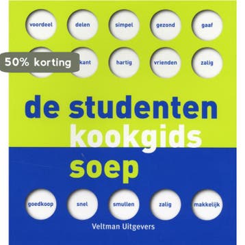 De studentenkookgids Soep / De studentenkookgids, Boeken, Kookboeken, Verzenden, Zo goed als nieuw