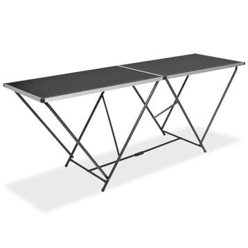 vidaXL Behangtafel inklapbaar 200x60x78 cm MDF en aluminium, Huis en Inrichting, Tafels | Bijzettafels, Verzenden, Nieuw