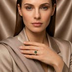 Ring - 14 karaat Geel goud - 1.77ct. tw. Toermalijn -, Bijoux, Sacs & Beauté