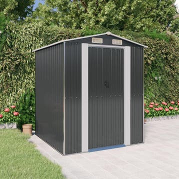 vidaXL Tuinschuur 192x191x223 cm gegalvaniseerd staal, Verzenden