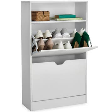 Schoenenkast Calea met 2 kantelvakken voor 12 paar schoenen, Maison & Meubles, Armoires | Armoires à chaussures, Verzenden